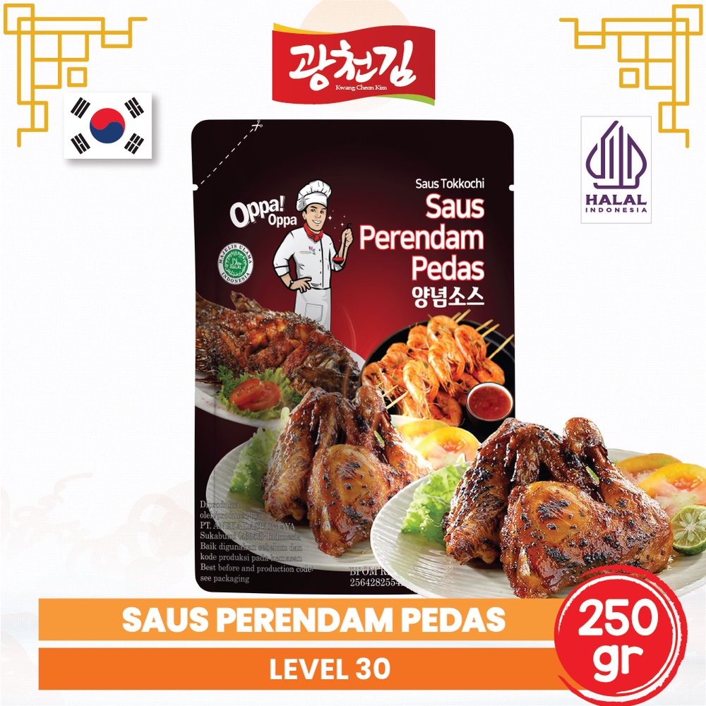 

KC. Saus Perendam Pedas Tokkochi Saus Buldak Pedas 250g Level 30 Oppa-Oppa