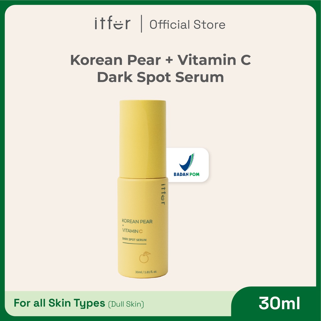 Jual ITFER Korean Pear + Vitamin C serum (30 ml) Membantu mencerahkan