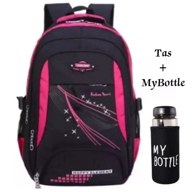 dzakybag Free Botol Minum Tas Sekolah Anak / Tas Ransel Anak Laki-laki Perempuan