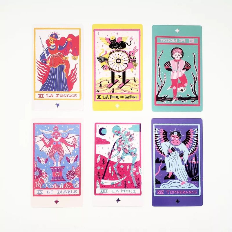 Rainbow Tarot 12x7cm include guide paper