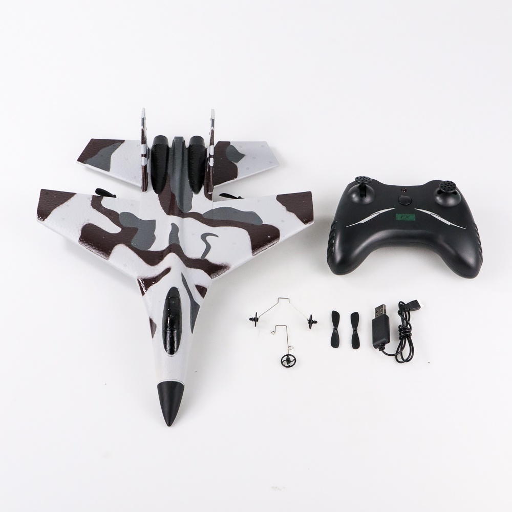 PESAWAT REMOTE CONTROL GLIDER AIRPLANE FOAM 2.4G RC - FX-820 - GRAY