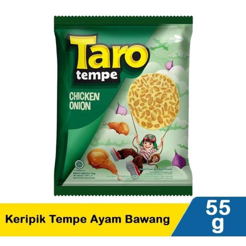 

BARU! Taro Snack Keripik Tempe Ayam Bawang 55g