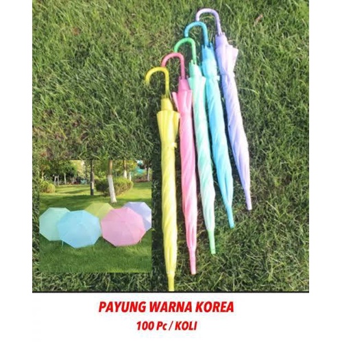 Payung Cantik Warna Warni Payung Standar Payung Korea