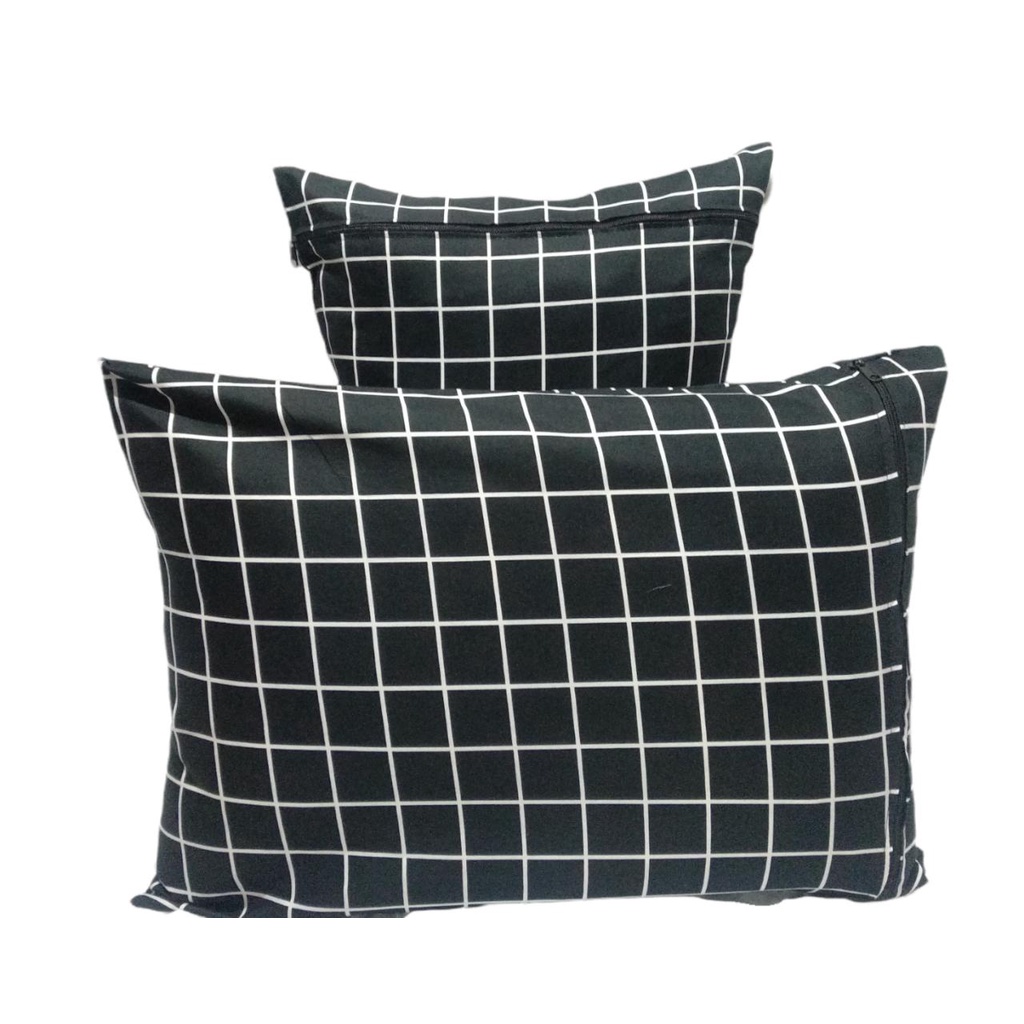 Sarung Bantal Tidur Model Kotak Resleting 45 x 60 cm Motif Terbaru