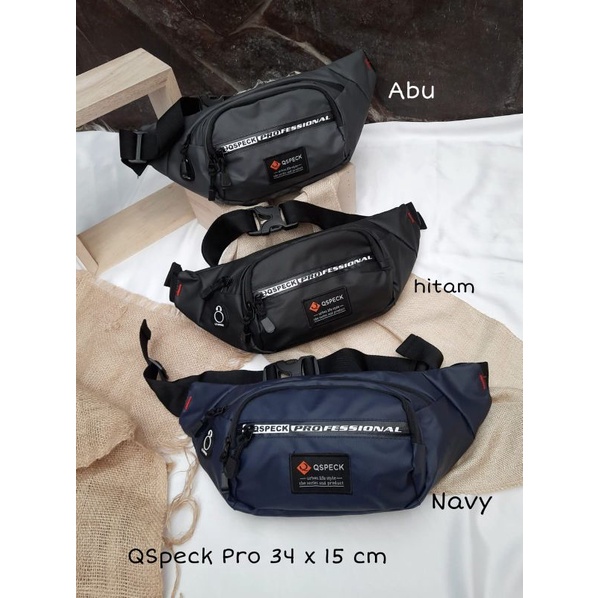 Slimetas LV WB Qspeck PRO Tas Selempang Pria Anti Air Water Proof Original