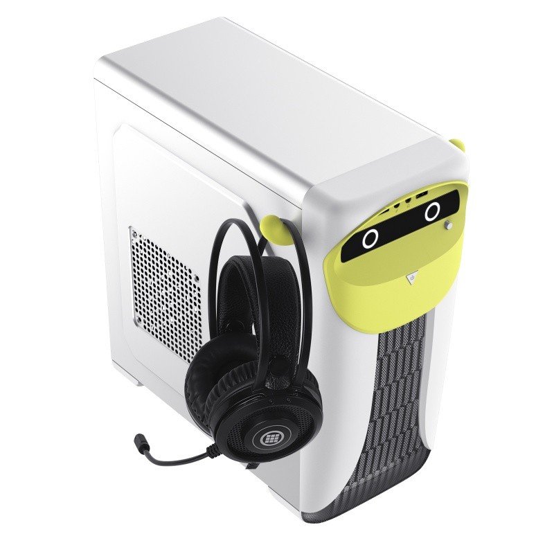 Gamemax Cute Owl ARGB Fancy Lovely Owl m-ATX Gaming Case White Yellow - Garansi Resmi