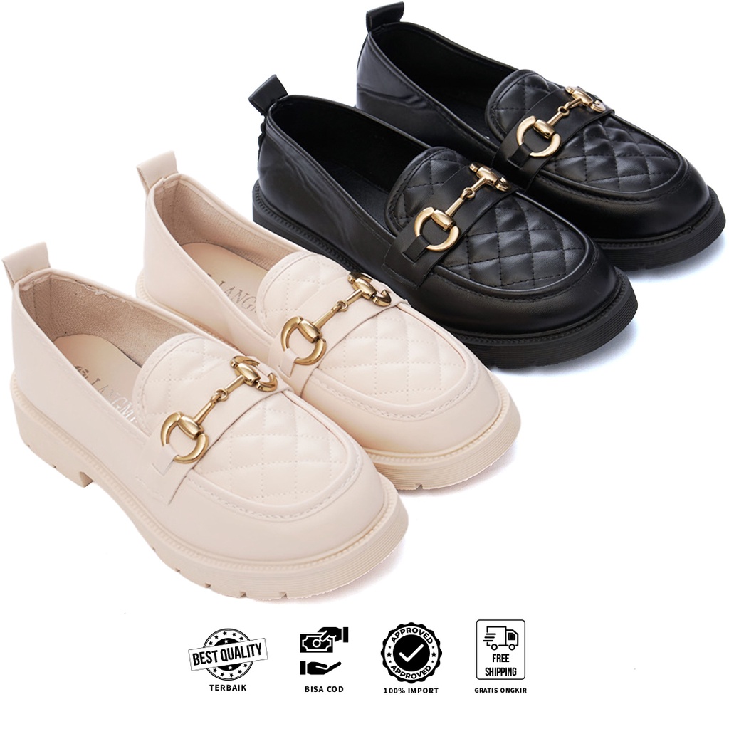 Dokter Sepatu Import - Sepatu Sera Slip On Wanita Loafers Import 2 Warna 21aa - Free Kotak Sepatu !!! Sale!!!