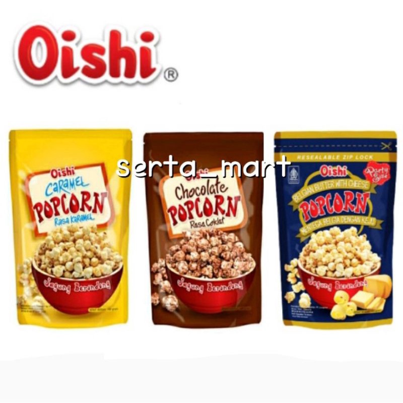 

Oishi Popcorn Belgian Butter Cheese / Caramel / Cokelat 100gr