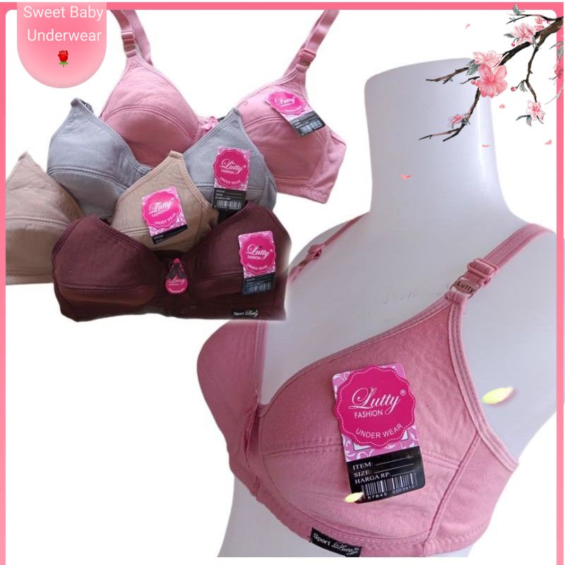 BH / BRA SPORT LUTTY JUMBO STANDAR ABG REMAJA DEWASA IBUK IBUK || BH SPORT BRA LUTTY TANPA KAWAT TAN