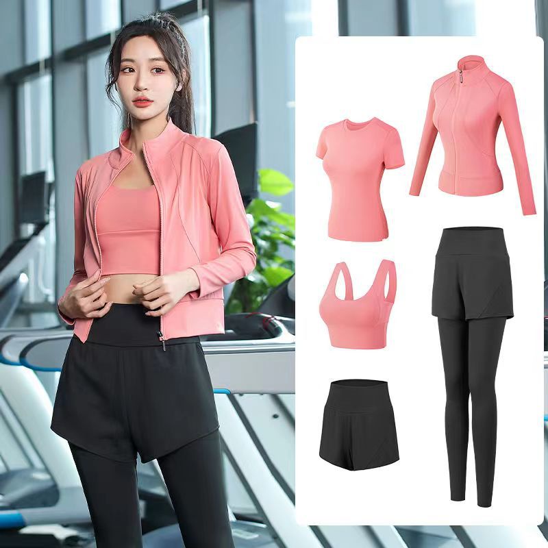 Setelan Olahraga 5 set Wanita Dryfit untuk Running Yoga Gym