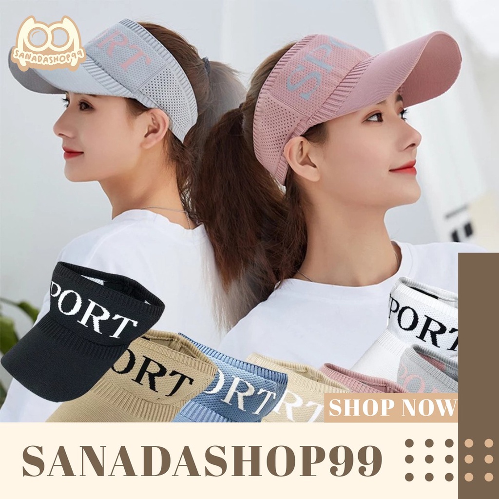 (TP18) Topi Golf Tennis Zumba Topi Sport Bahan Rajut Katun Elastis