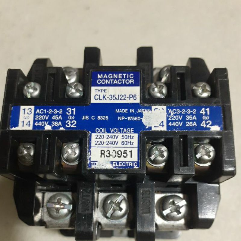Contaktor ac besar TOGAMI CLK-35J22-P6 original