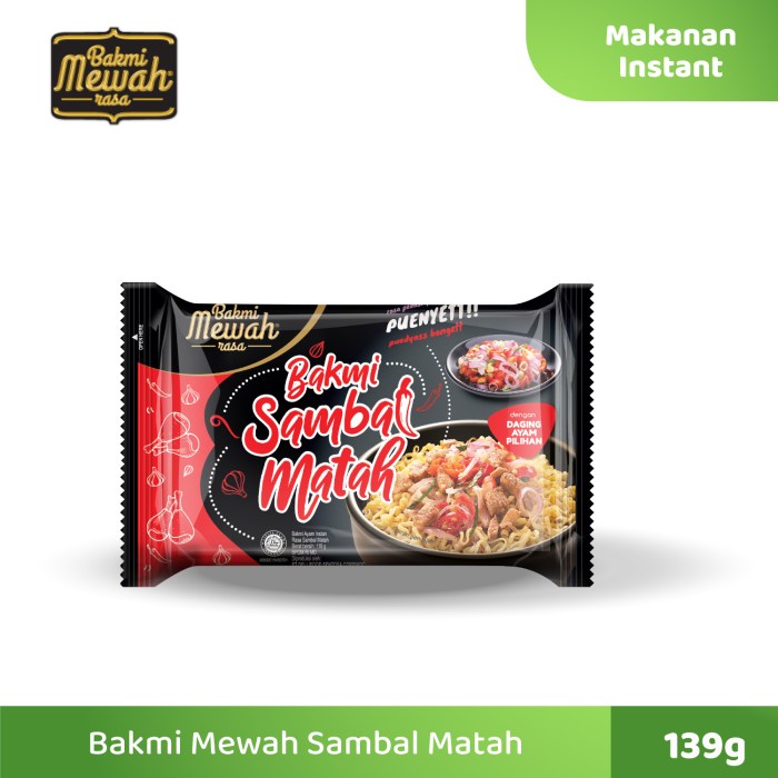 

TERBARU Mie Instan Bakmi Mewah Sambal Matah 139 gr