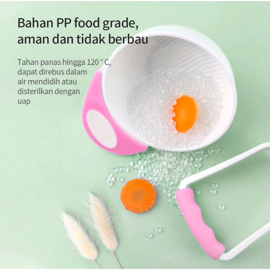 FOOD MASHER BOWL / BABY FOOD MAKER / MANGKOK PENGGILING MAKANAN BAYI MANUAL / BABY GRINDER / MANGKOK Mpasi (IP)