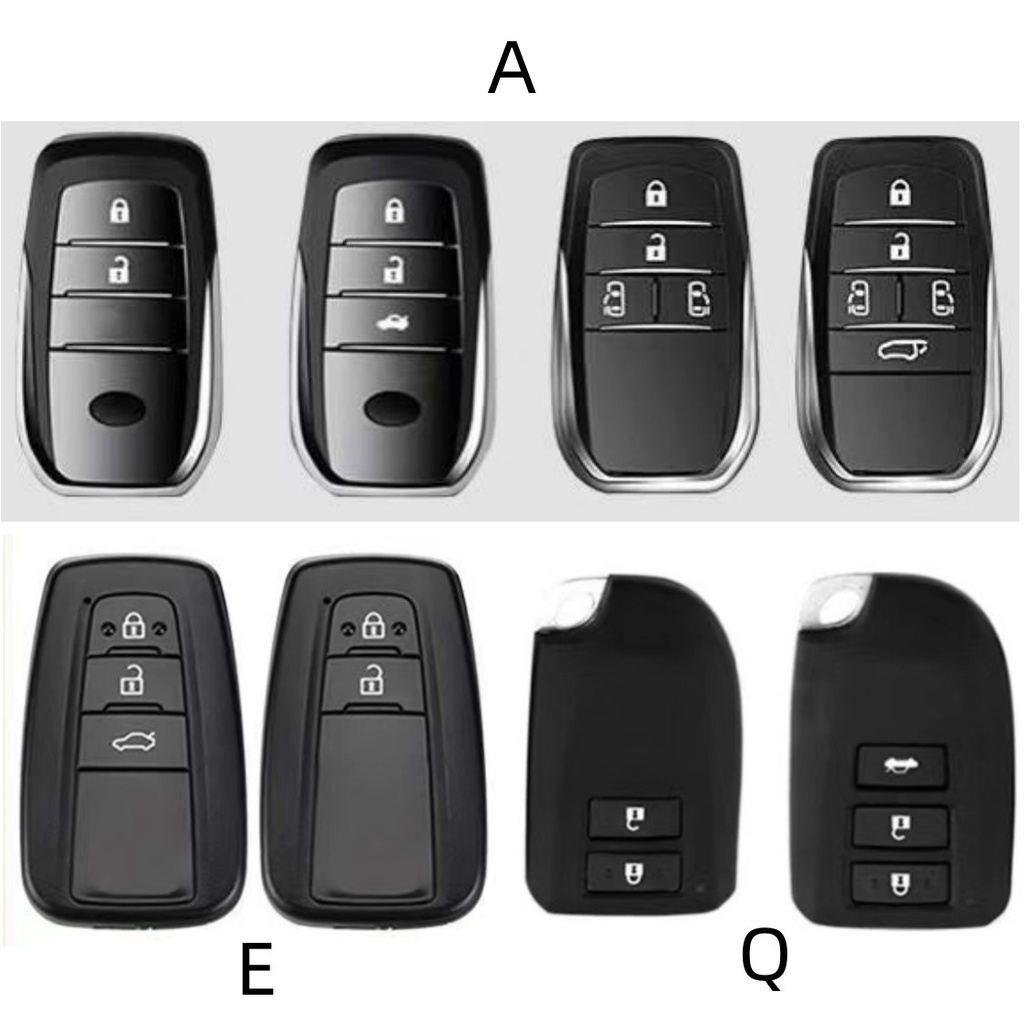 FORTUNER Case remote Kunci Mobil Motif Kartun Dinosaurus Untuk Toyota Hilux / Rogue / Revo / NewVeloz / rush / Innova / Yaris / Raize / Perodua / Vtuner