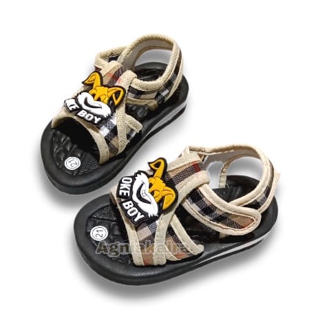 Sandal Bayi Model Gunung Motif Kotak Kotak Terbaru Kren Lucu