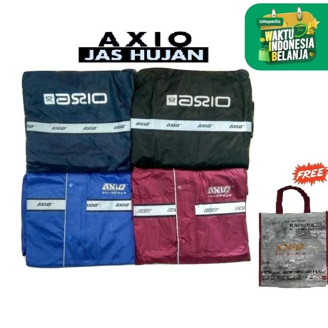 JAS HUJAN AXIO JAKET HUJAN AXIO ORIGINAL FREE TOTEBAG AXIO PRIA WANITA
