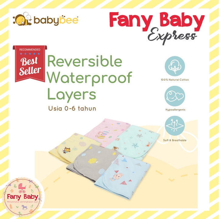 BABY BEE REVERSIBLE WATERPROOF LAYERS / PERLAK - PRINTED