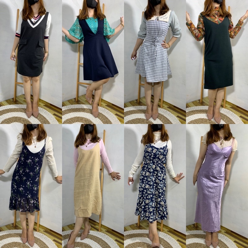 Overall dress/overall korean style #1