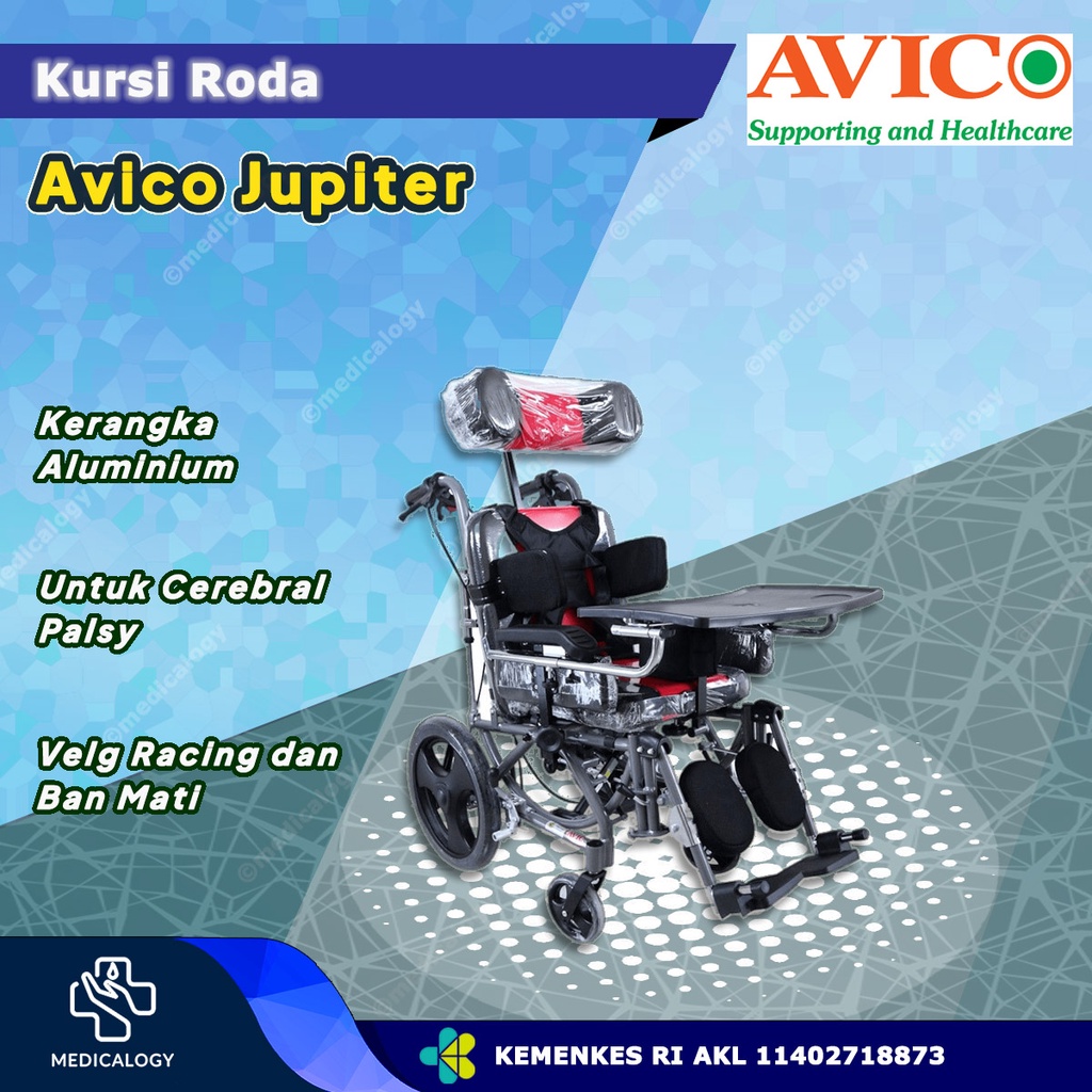 Kursi Roda Avico Type Jupiter CP (Cerebral Palsy)