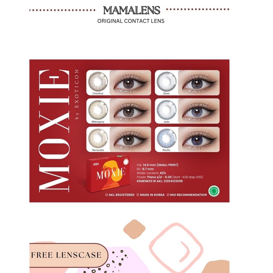 Softlens Moxie New Minus -2.25 sd -4.00 Free Lenscase -MAMALENS