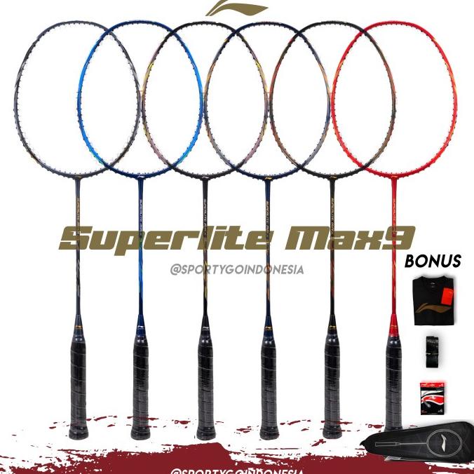 Raket Badminton LiNing Superlite Max 9 Original / Badminton Racket