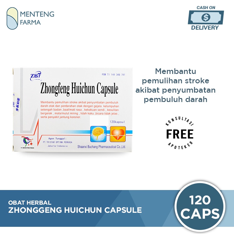 Zhongfeng Huichun Capsule - Obat Stroke dan Jantung Koroner