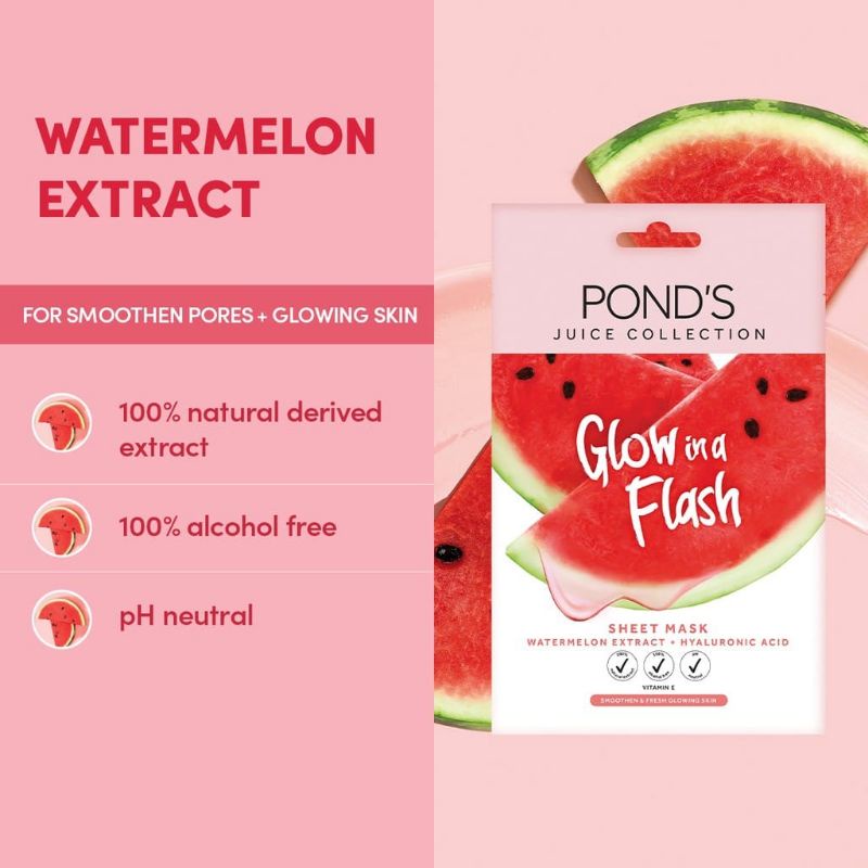 Ponds Glow in flash Sheet Mask 20 gr