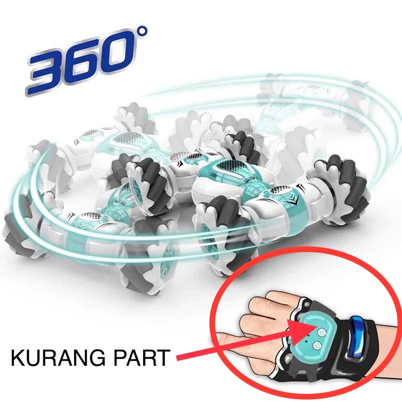 [OBRAL RIJEK] Remote Control Stunt Car Remote 360 Degree 4WD 2.4G S-012