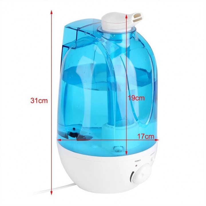 X03 Dual Mist Noozle Humidifier Air Purifier 360 Degree Mist 3L