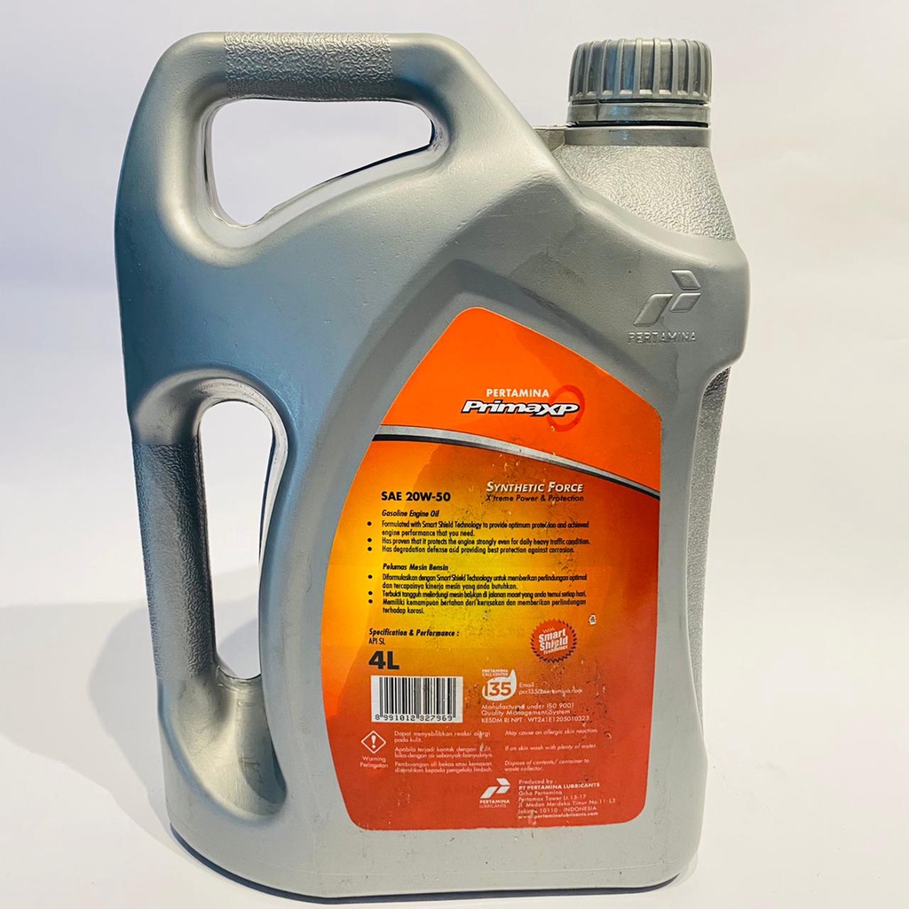 OLI OIL PERTAMINA PRIMA XP 4L SAE 20W-50 4LITER