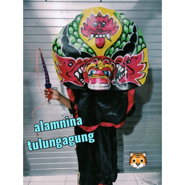 barongan jumbo dan cambuk anak