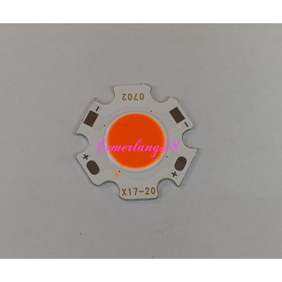 HPL 7W COB / High Power Merah 10-20 mm LED 7 Watt Chips On Board RED