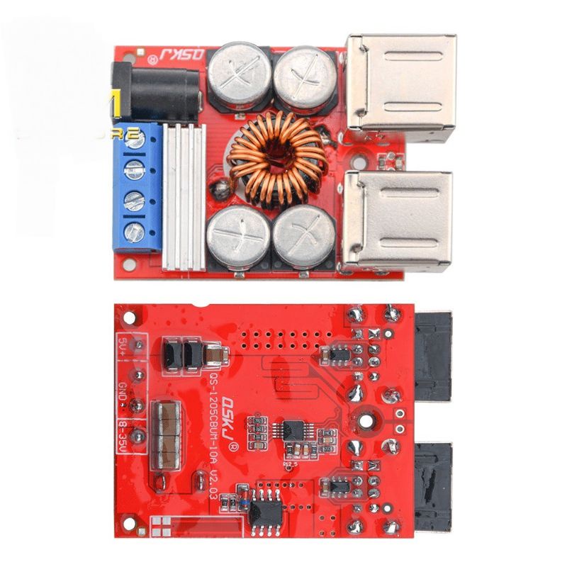 Step Down USB 4 PORT 5v 8A StepDown DC 8-35V KIT Charger