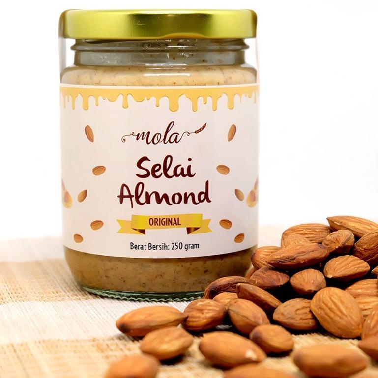 

✨Promo✨ Hari Ini Mola Selai Kacang Almond Coklat Diet / Mola Almond Butter (Unsweetened, Gluten Free, Vegan) 