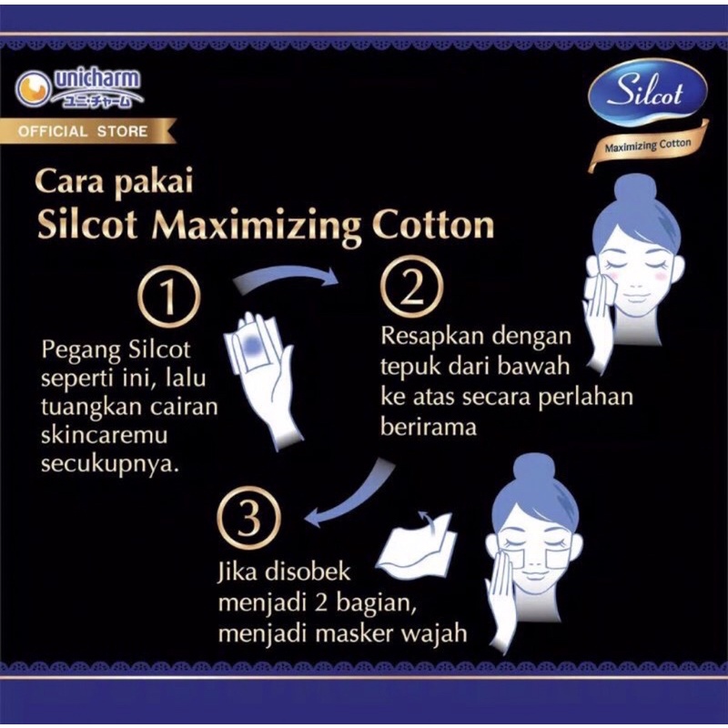Silcot Maximizer cotton isi 40pcs Unicharm Silcot kapas