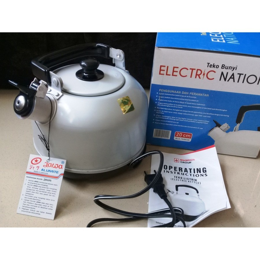 Maspion Teko Bunyi Listrik 20Cm - Teko Aluminium 2 Liter / BLG-AT02