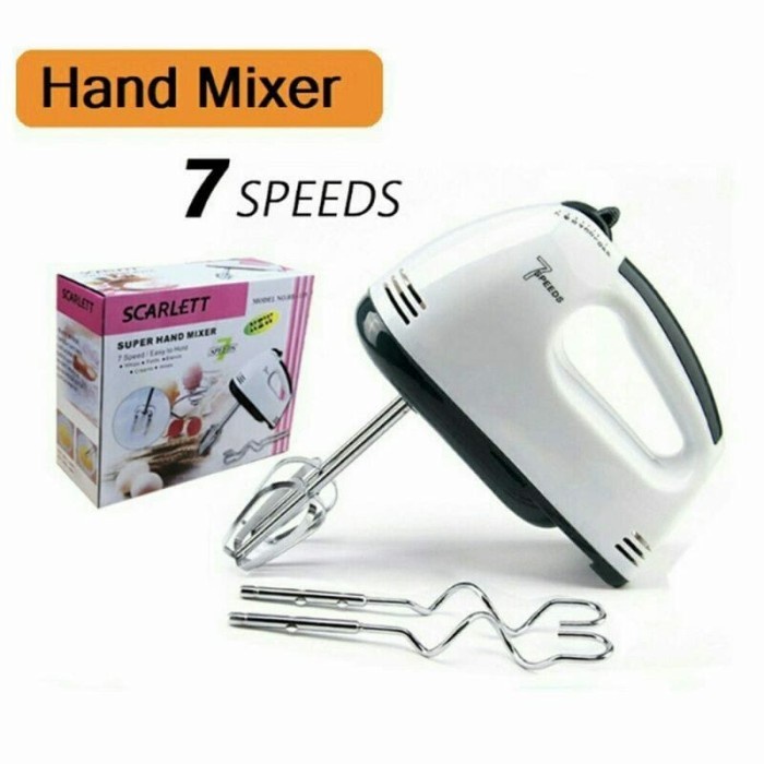 Super Hand Mixer 7 speed - Hand Mixer Scarlett 7 Speeds Level Kocokan