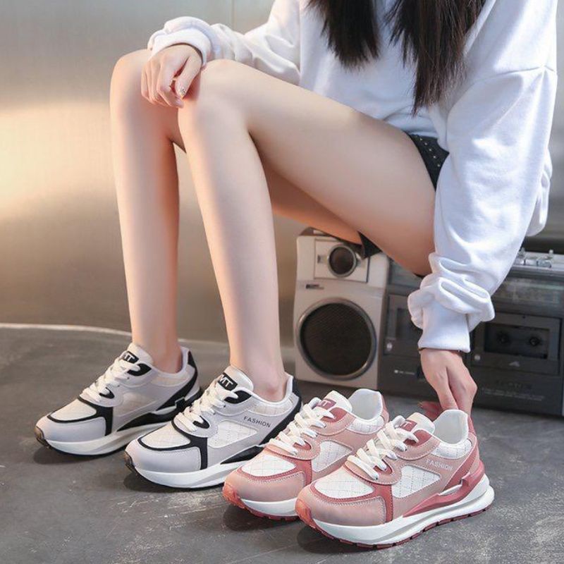 RYX - Dione Pale Sepatu Sneakers Tali Wanita Fashion Olahraga / Casual - Ori Import