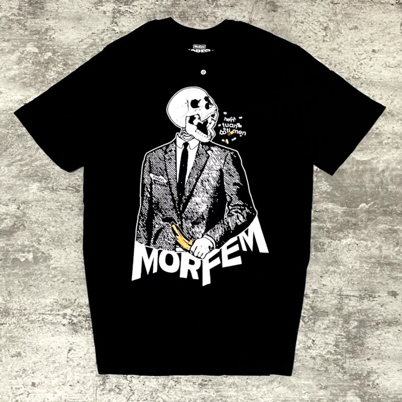 noov music merch Morfem - Hey Tuan Botimen Tshirt - Black | Original Merchandise Kaos Pria
