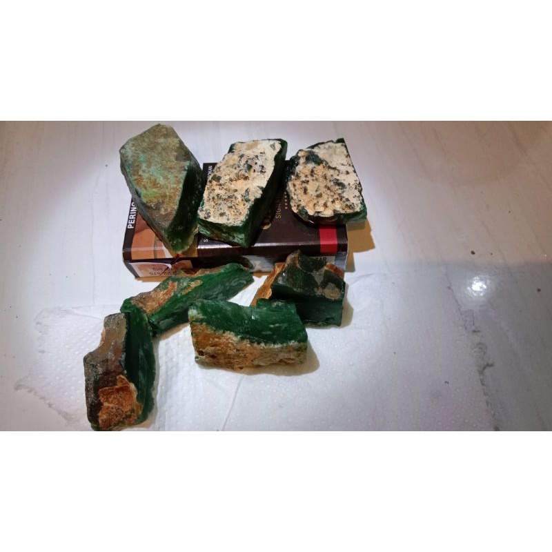 bahan/rough calcedony ijo/ijo garut/ijo ohen jual borongan