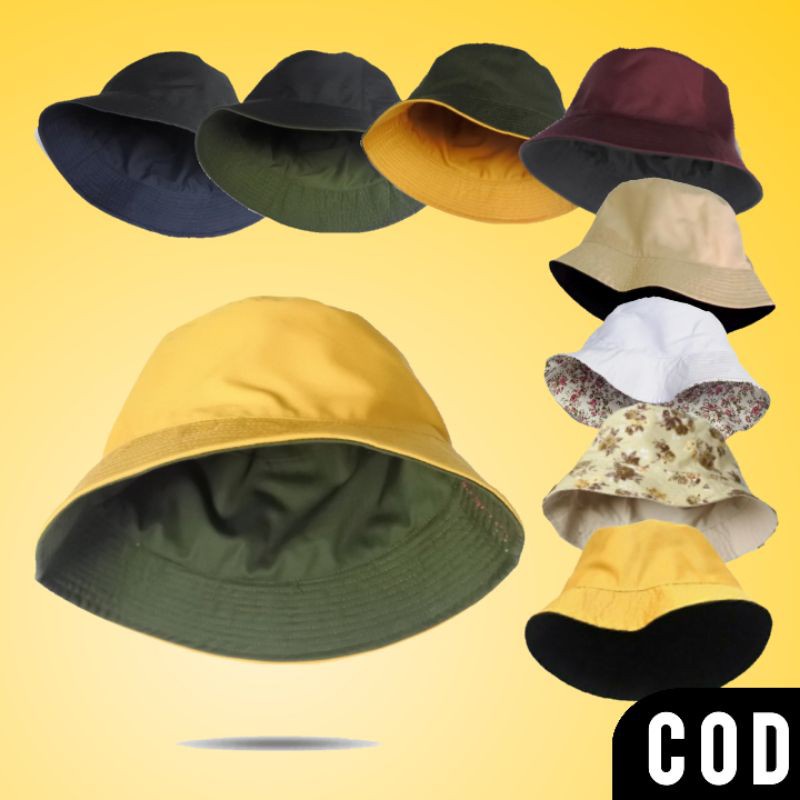 COD TOPI BUCKET TOPI BUCKET WANITA TOPI BUCKET PRIA TOPI BUCKET POLOS PREMIUM TOPI BUCKET WARNA WARN