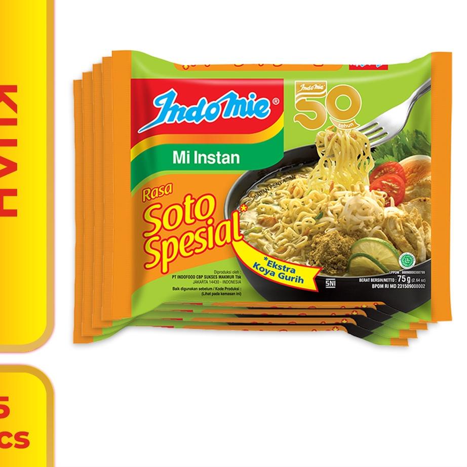 

KodeMm3M7--5 Pcs - Indomie Kuah Soto Spesial
