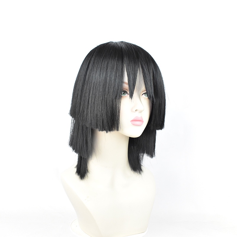 LOL-84 wig iguro obanai kimetsu no yaiba demon slayer rambut palsu cosplay karakter anime