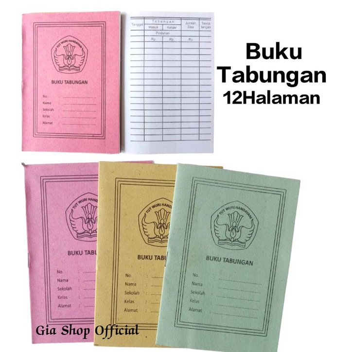 

Buku Tabungan / Tabungan untuk sekolah Paud , TK , SD ,MI , SMP , MTS satuan