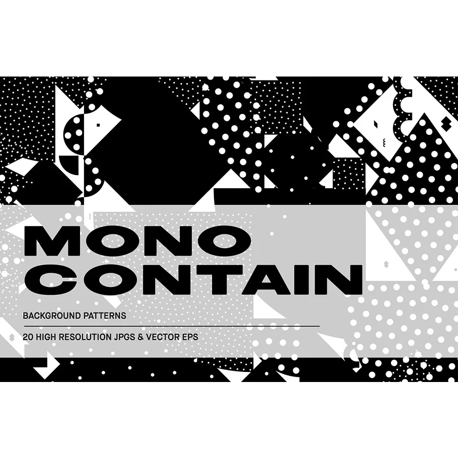 Mono Contain Background Patterns