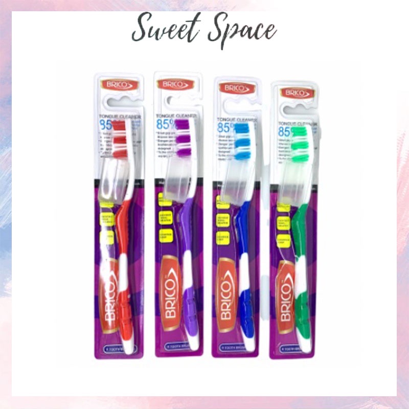 SIKAT GIGI TOOTHBRUSH TONGUE CLEANER BRICO GE-188 [SWEETSPACE]