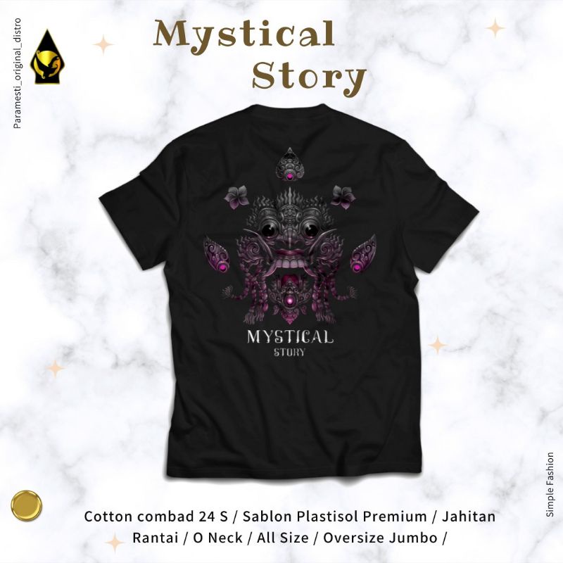Paramesti Kaos Budaya Jawa Bali Mystical Story Barong Rangda Distro Pria Wanita Segala Ukuran