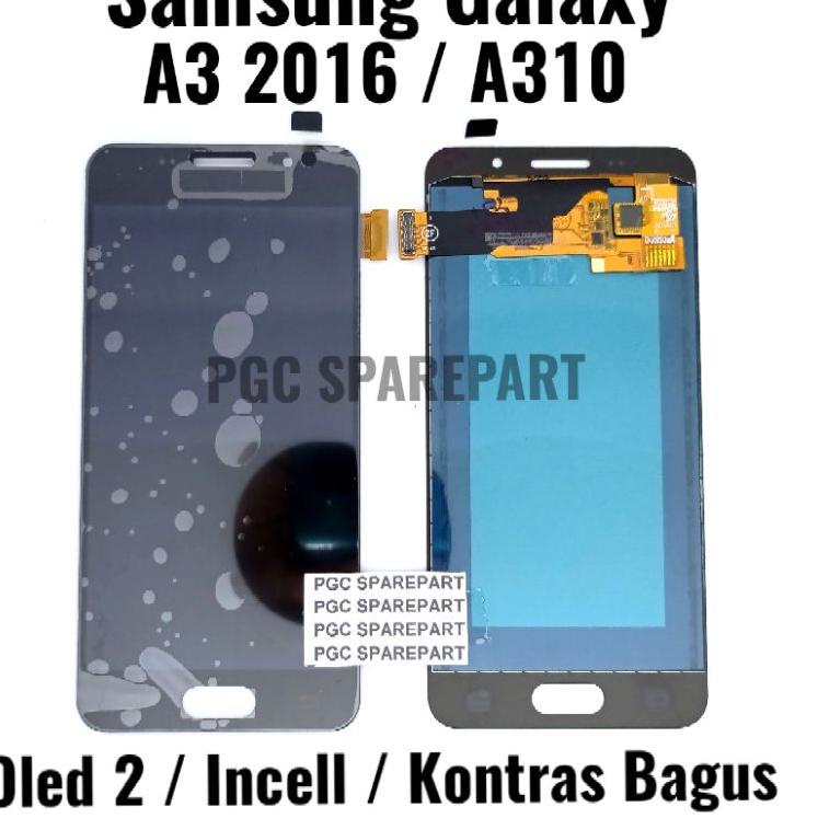 Terkini Grosir--LCD Touchscreen Fullset Incell Oled 2 Kontras Bagus Samsung Galaxy A3 2016 A310