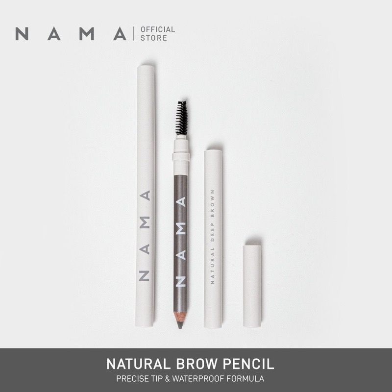 NAMA NATURAL BROW PENCIL NATURAL GREY /  DARK BROWN / DEEP BROWN / PENSIL ALIS BY NAMA BEAUTY